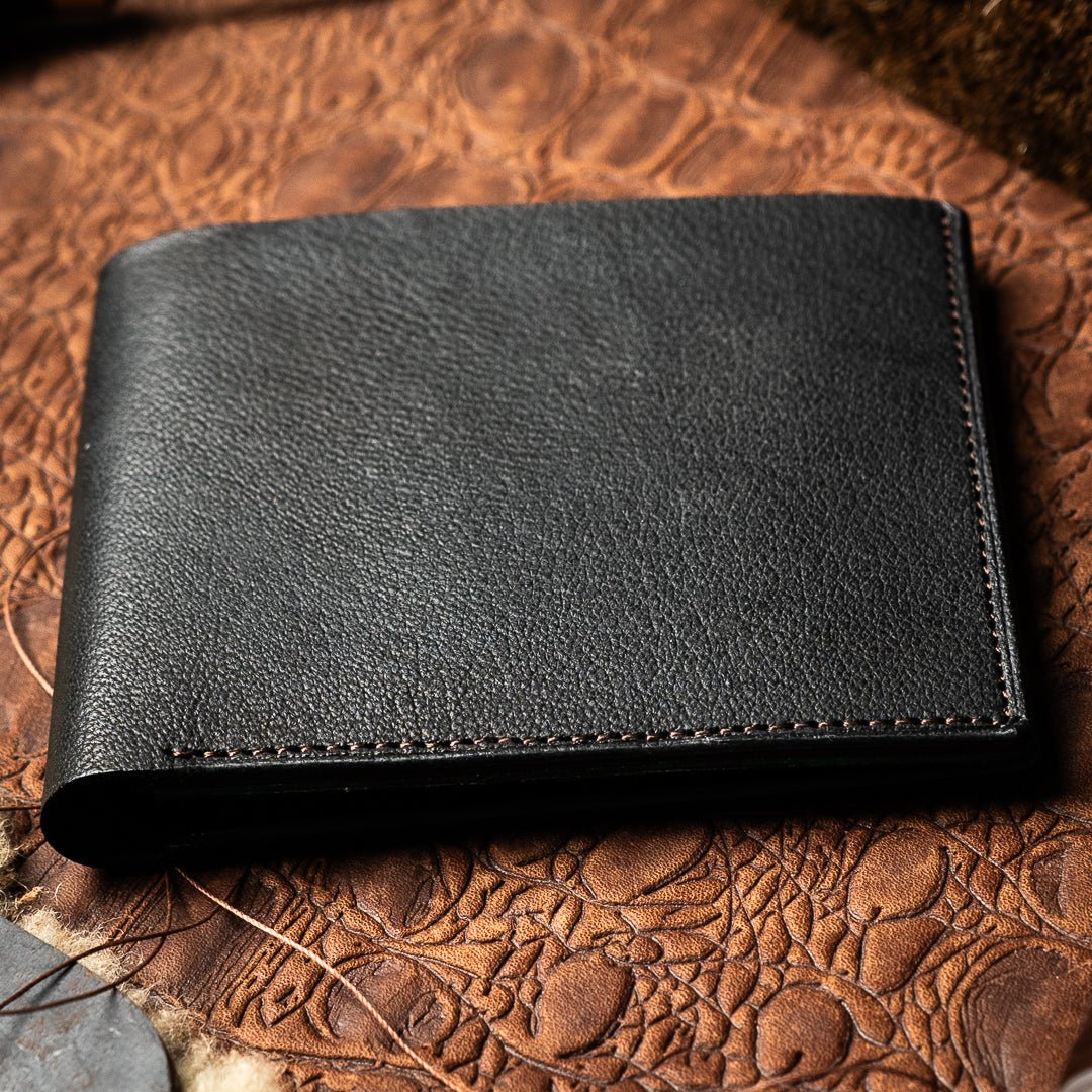 Levi Black Green - Goat Leather - Ceylon Leather Crafts