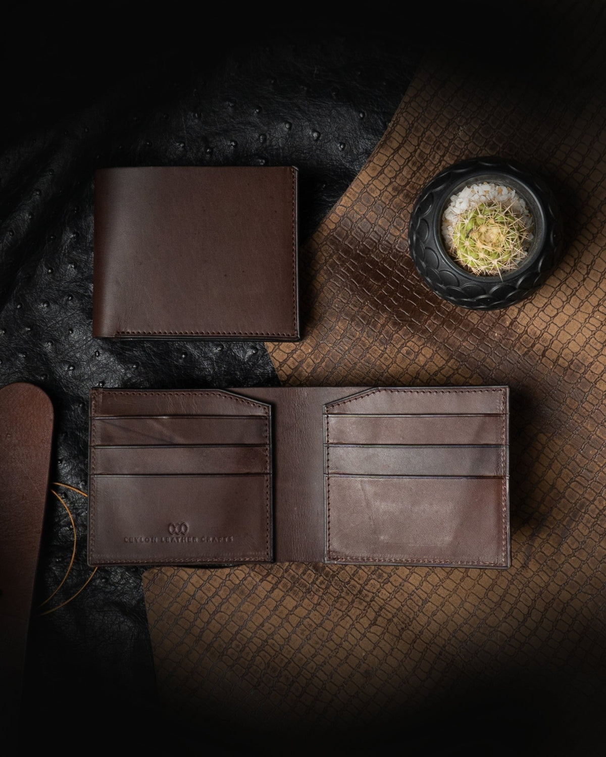 Levi Wallet – Ceylon Dark Brown Leather Edition - Ceylon Leather Crafts