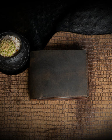 Levi Wallet – Crazy Horse Dark Edition - Ceylon Leather Crafts
