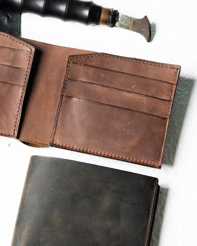 Levi Wallet – Crazy Horse Dark Edition - Ceylon Leather Crafts
