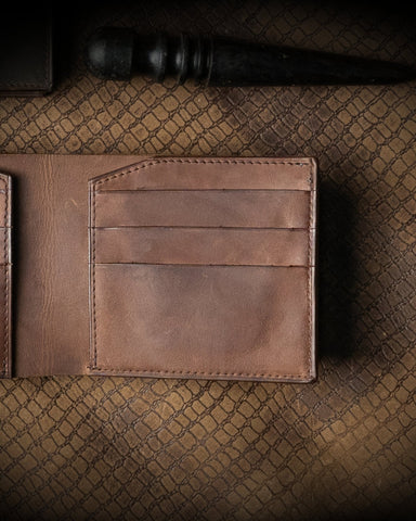 Levi Wallet – Crazy Horse Dark Edition - Ceylon Leather Crafts