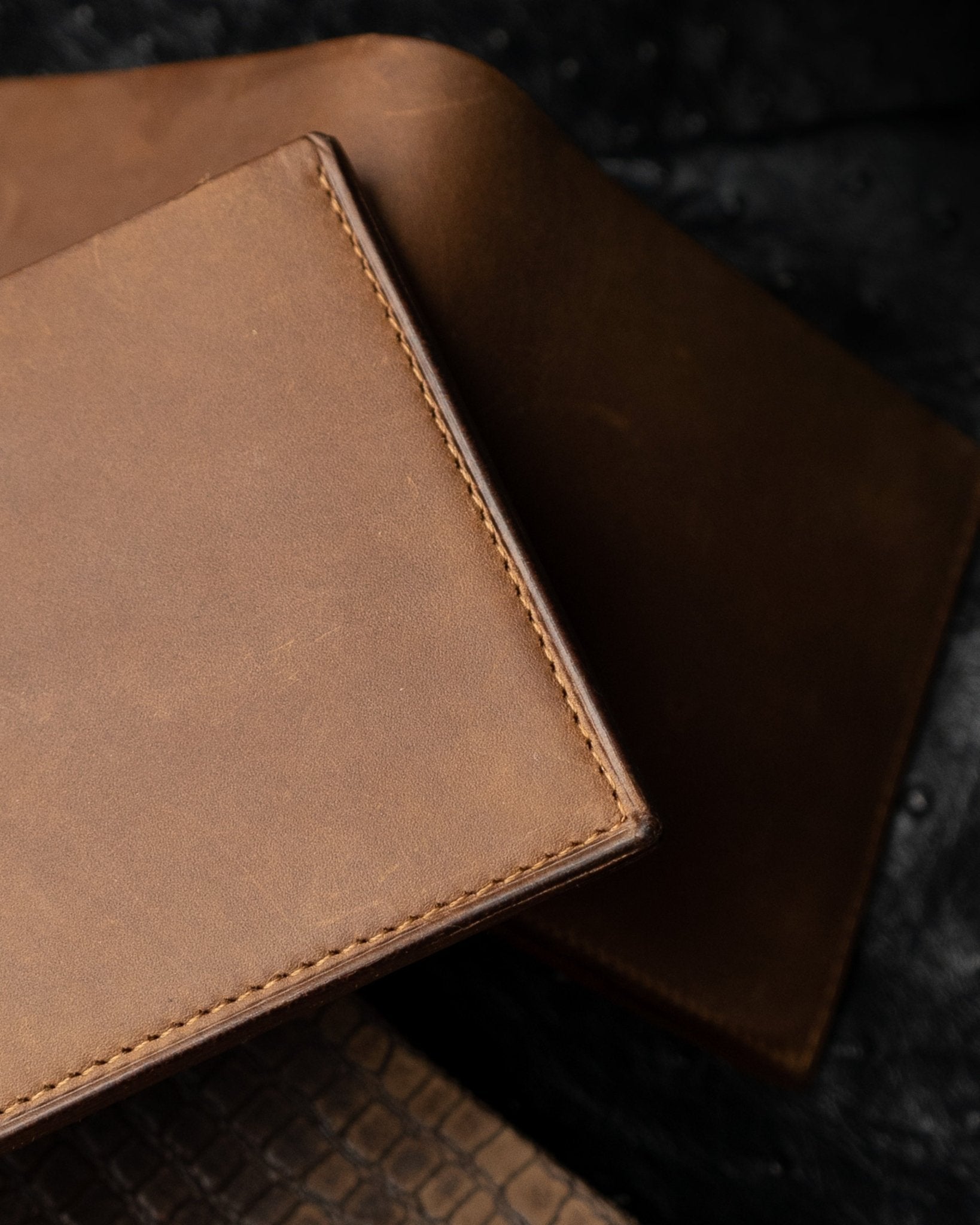 Levi Wallet – Honey Brown Oil Pull - Up Edition - Ceylon Leather Crafts