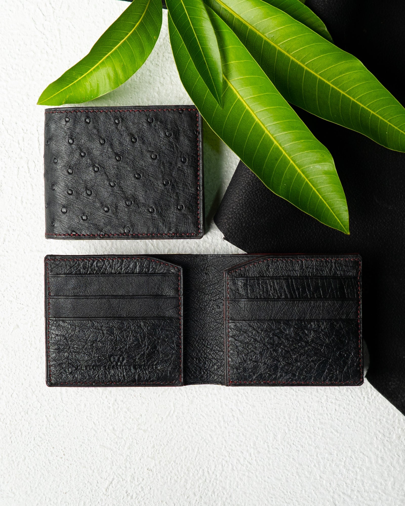 Levi Wallet – Pure Ostrich Leather Edition - Ceylon Leather Crafts