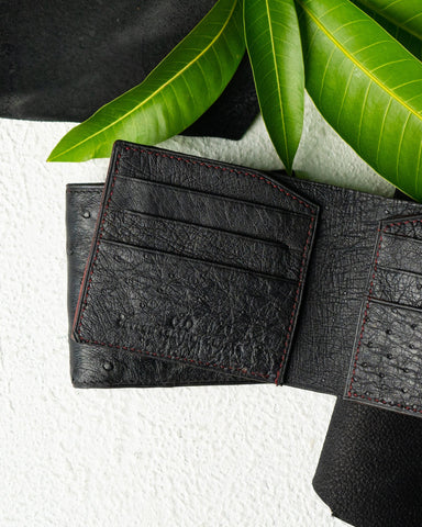 Levi Wallet – Pure Ostrich Leather Edition - Ceylon Leather Crafts