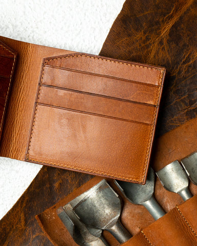 Levi Wallet – Woody Tan Leather Edition - Ceylon Leather Crafts