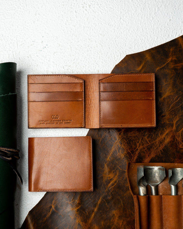 Levi Wallet – Woody Tan Leather Edition - Ceylon Leather Crafts