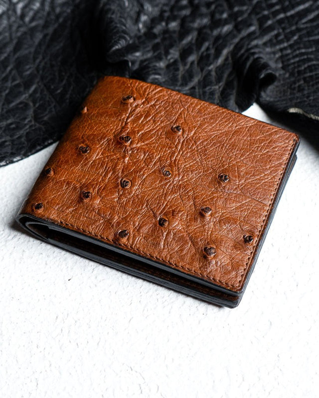 Ostrich Leather Bifold – Adam Edition - Ceylon Leather Crafts