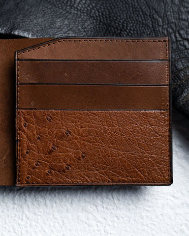 Ostrich Leather Bifold – Levi Edition - Ceylon Leather Crafts
