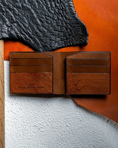 Ostrich Leather Bifold – Levi Edition - Ceylon Leather Crafts