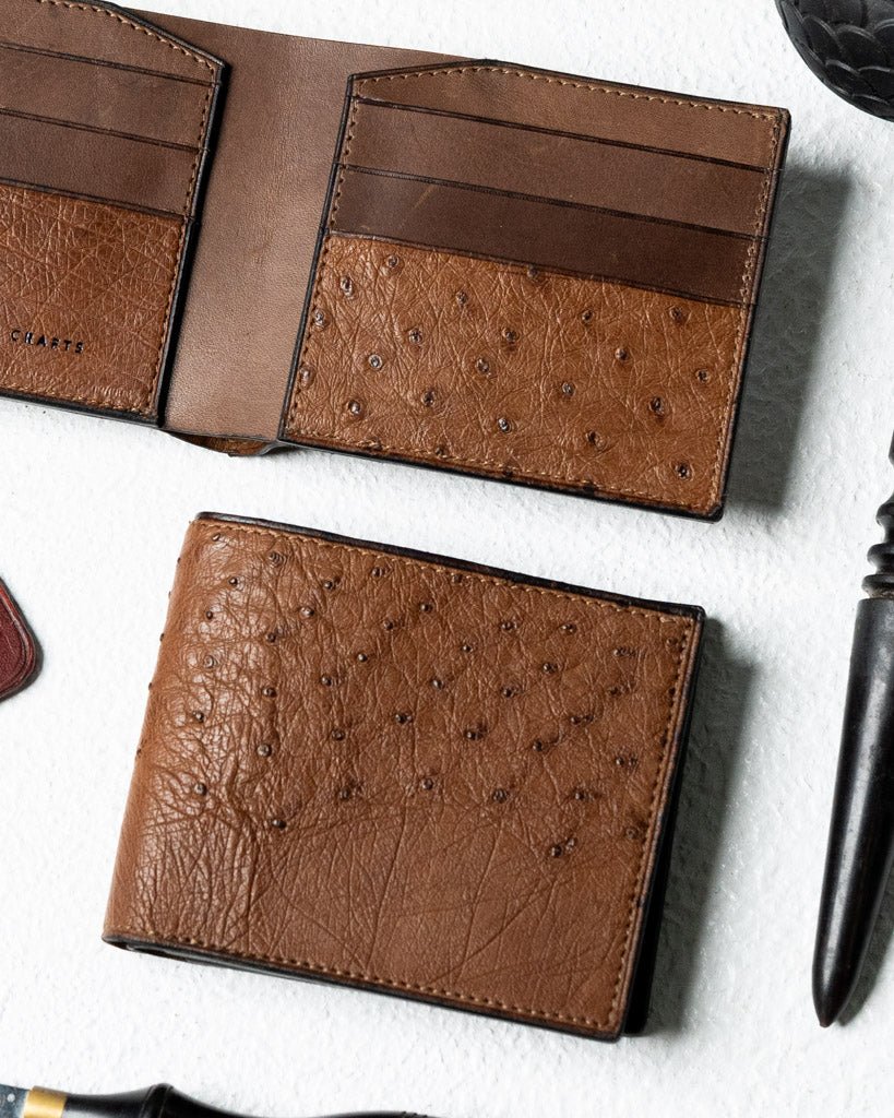 Ostrich Leather Bifold – Levi Edition - Ceylon Leather Crafts