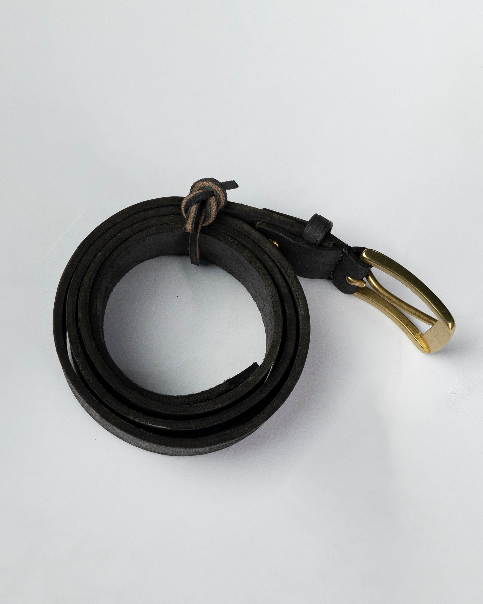 Pure Brass Buckle Leather Belt - Ceylon Leather Crafts