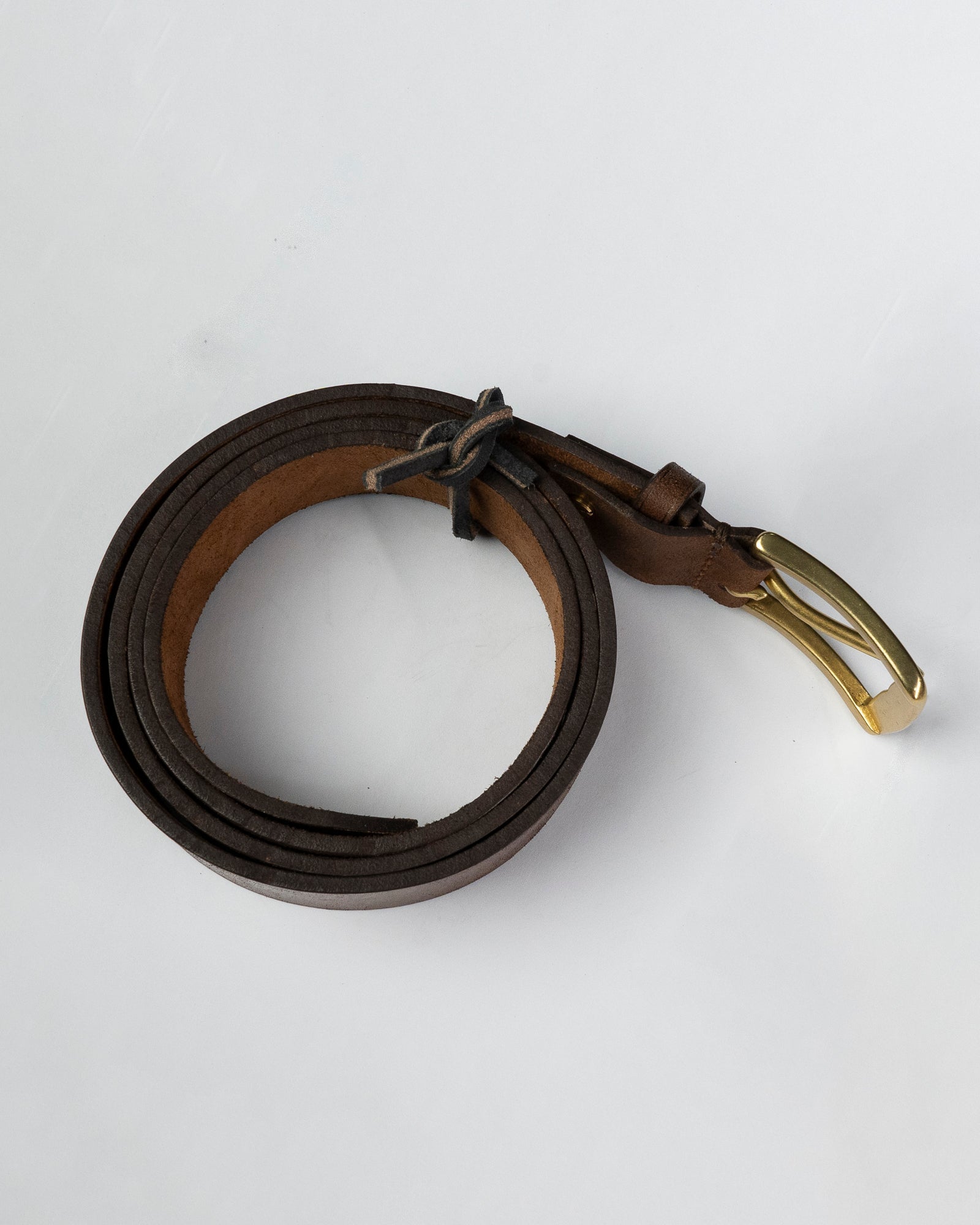 Pure Brass Buckle Leather Belt - Ceylon Leather Crafts