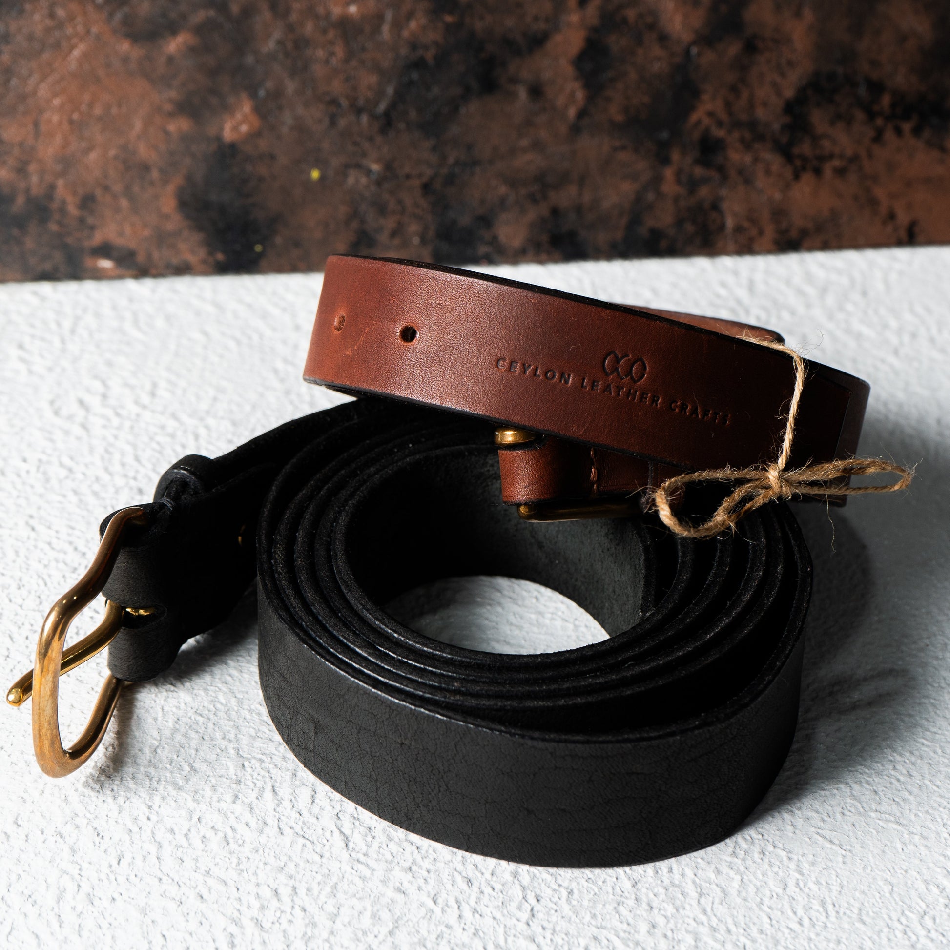 Abel Pure Leather Belts - Brass Buckle - Ceylon Leather Crafts