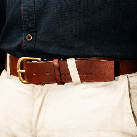 Abel Pure Leather Belts - Brass Buckle - Ceylon Leather Crafts