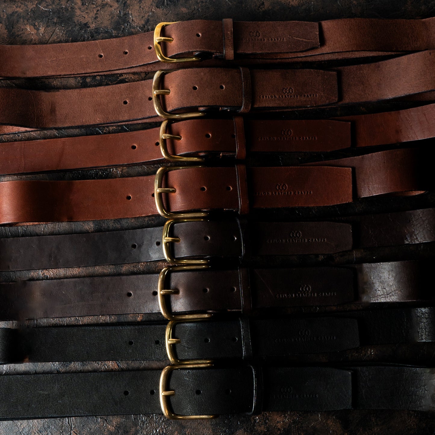 Abel Pure Leather Belts - Brass Buckle - Ceylon Leather Crafts