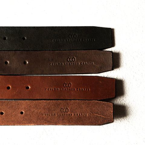 Abel Pure Leather Belts - Brass Buckle - Ceylon Leather Crafts