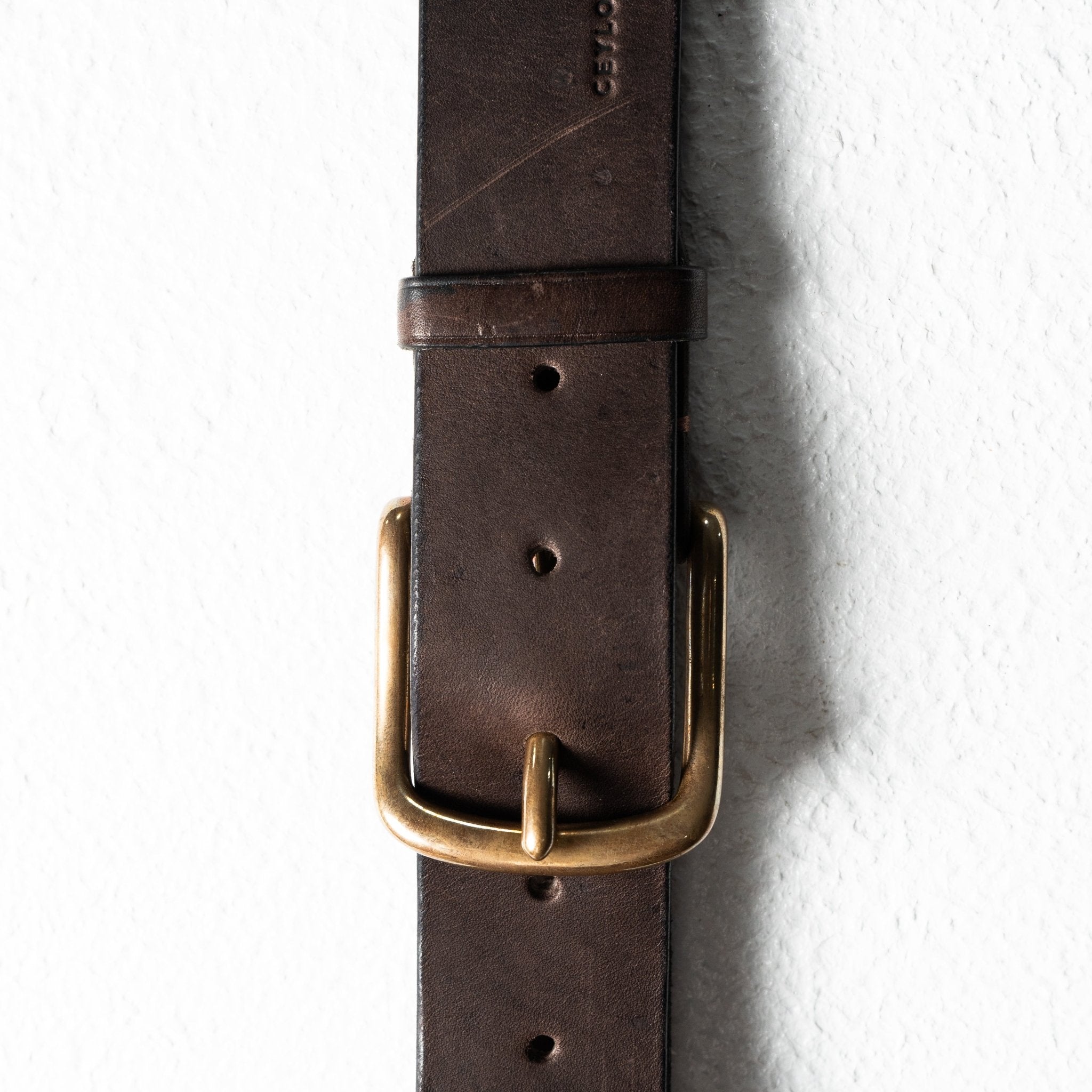 Abel Pure Leather Belts - Brass Buckle - Ceylon Leather Crafts