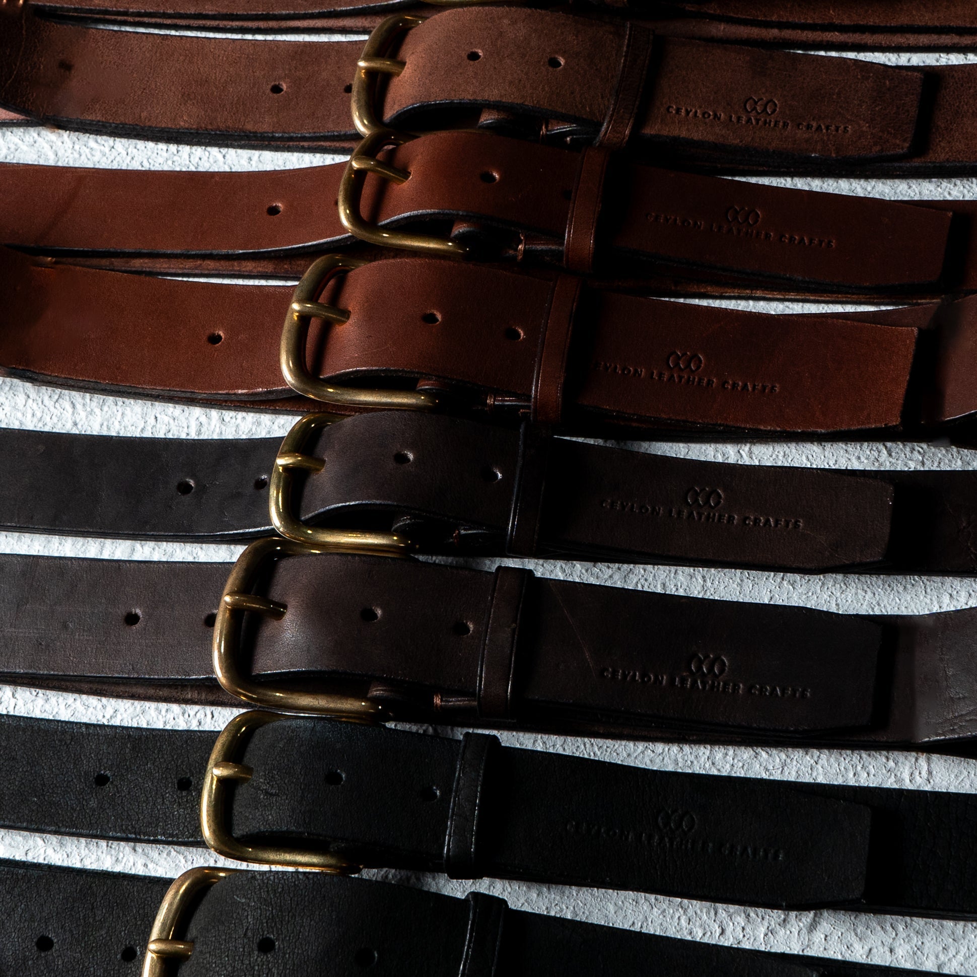 Abel Pure Leather Belts - Brass Buckle - Ceylon Leather Crafts