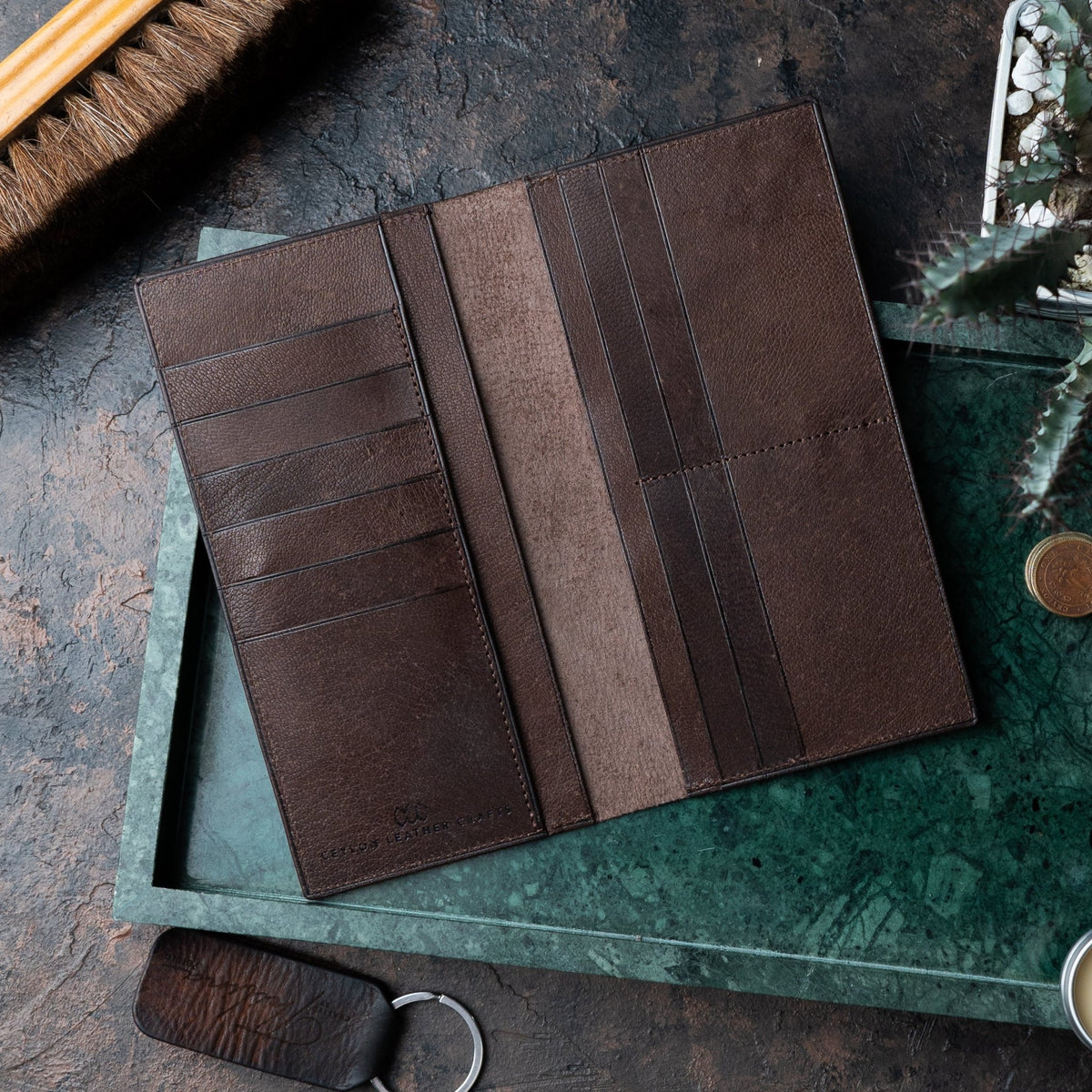 Caleb Vintage Brown - Goat Leather - Ceylon Leather Crafts