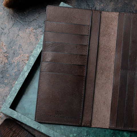 Caleb Vintage Brown - Goat Leather - Ceylon Leather Crafts