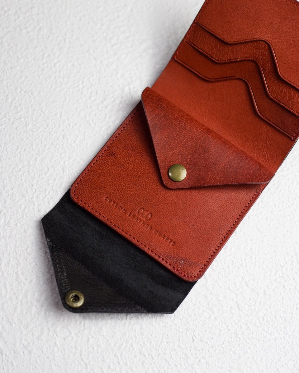 Iris - Black & Red - Ceylon Leather Crafts