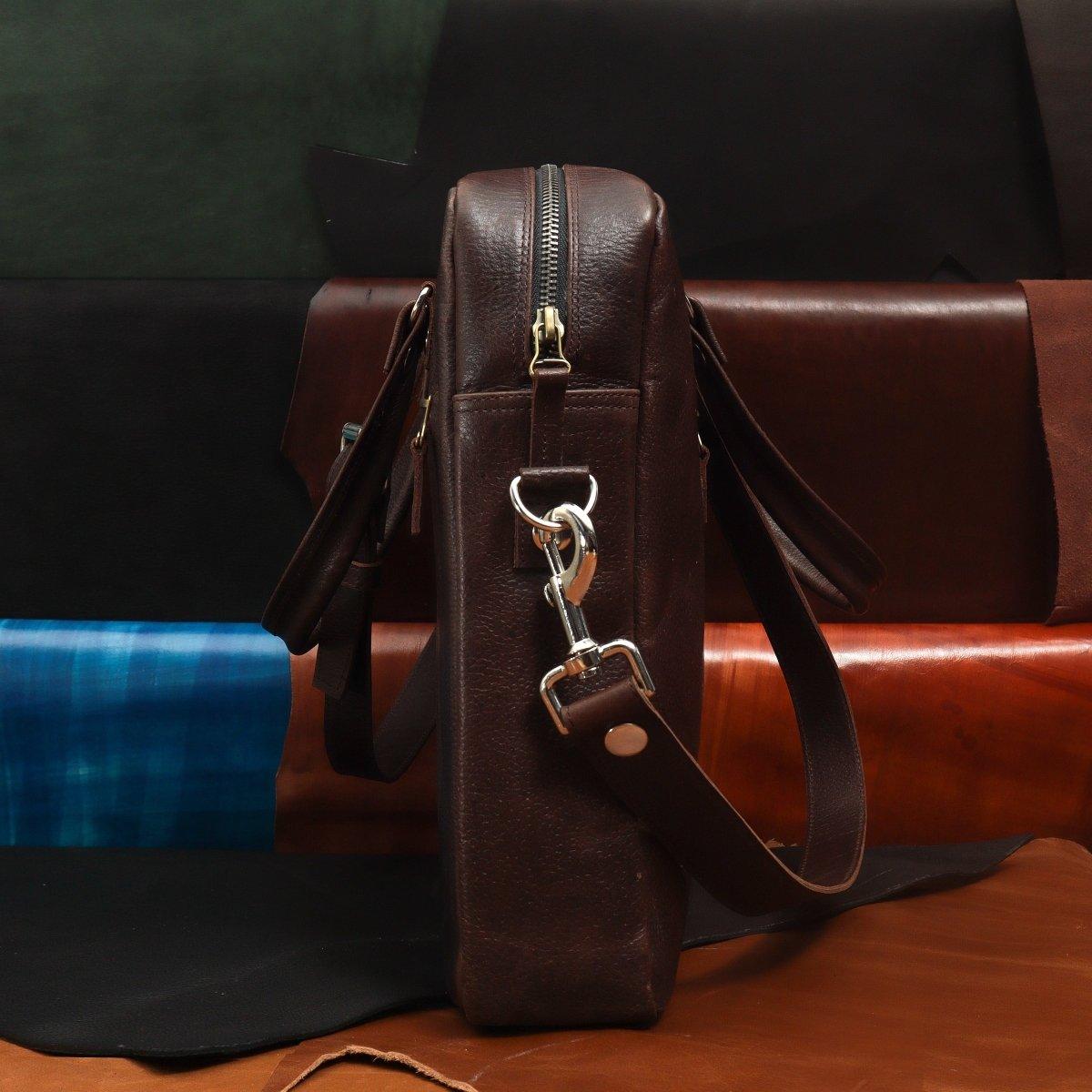 Jobe side bag - Vintage brown - Ceylon Leather Crafts