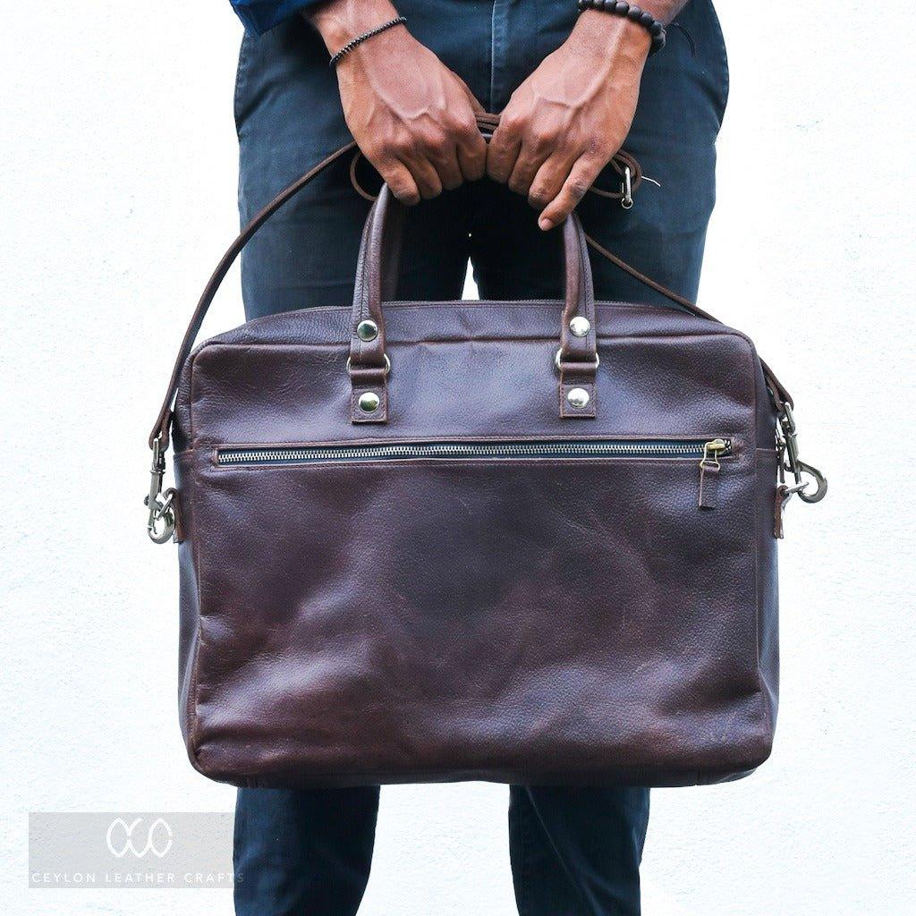 Jobe side bag - Vintage brown - Ceylon Leather Crafts