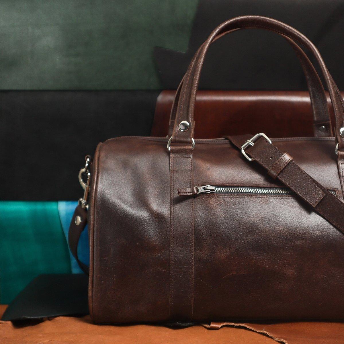 Rufus Duffle bags - Vintage Brown - Ceylon Leather Crafts